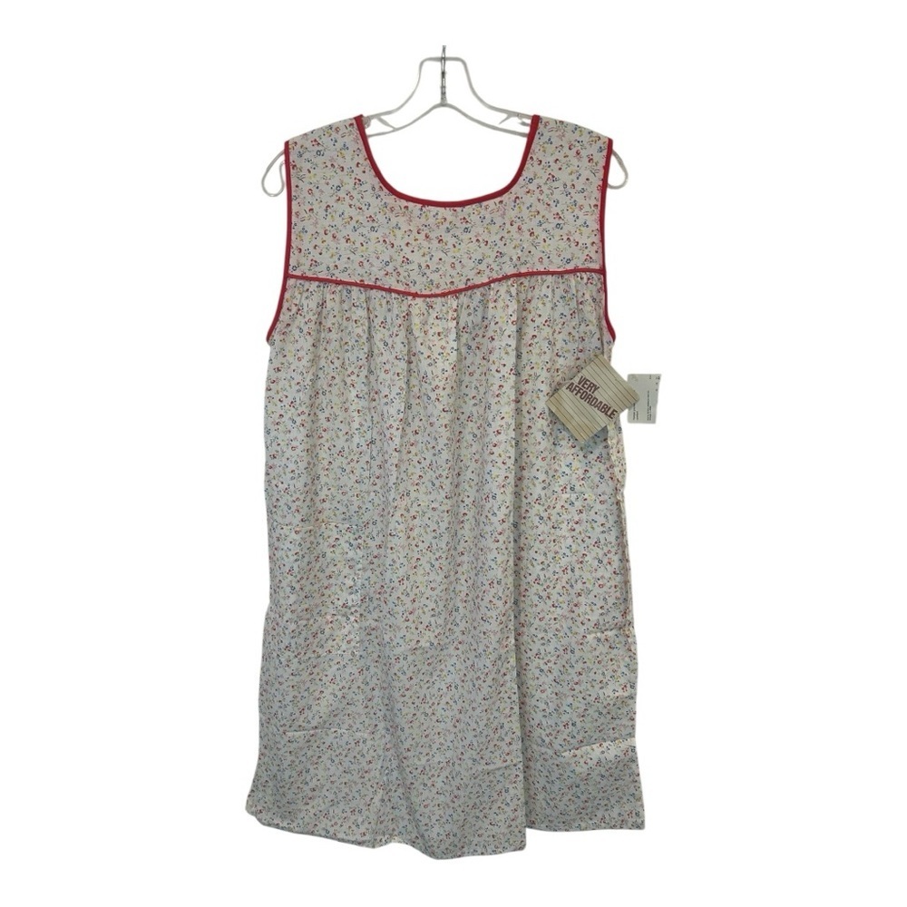 Vintage Silin Floral House Dress (NWT) made in USA sz L